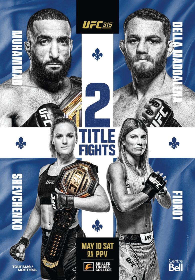 Poster of UFC 315: Muhammad vs. Della Maddalena