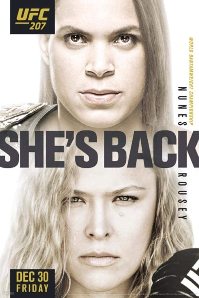 Poster of UFC 207: Nunes vs. Rousey