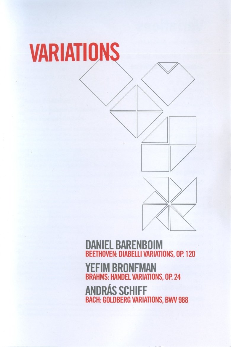 Poster of Variations - Daniel Barenboim/Yefim Bronfman/Andras Schiff