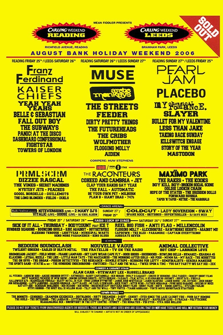 Poster of Muse: Live at Reading Festival 2006