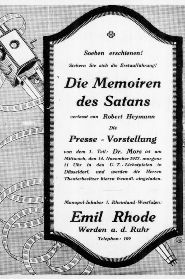 Poster of Die Memoiren des Satans. 1. Teil - Doktor Mors