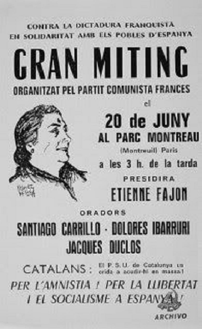 Poster of París, 20 de juny de 1971. Miting á Montreuil