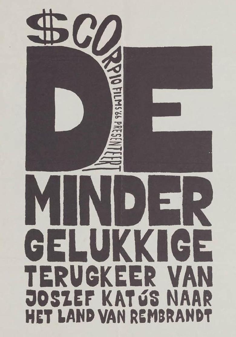 Poster of De minder gelukkige terugkeer van Joszef Katus naar het land van Rembrandt