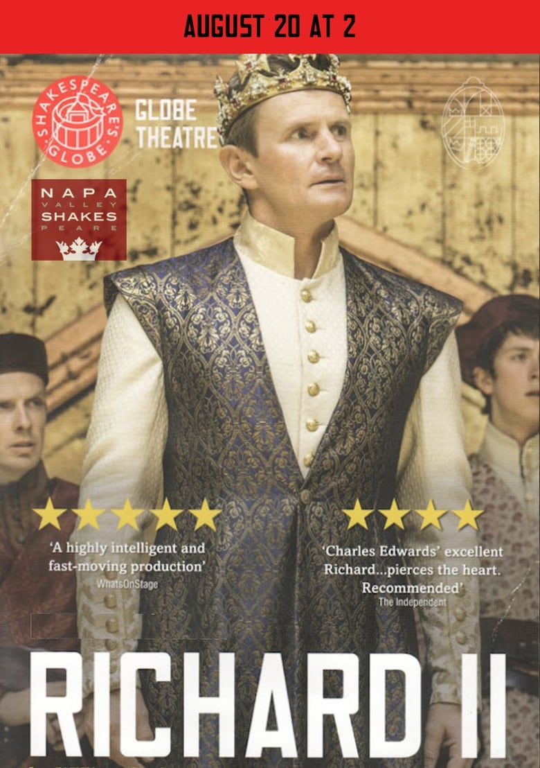 Poster of Richard II - Live at Shakespeare's Globe