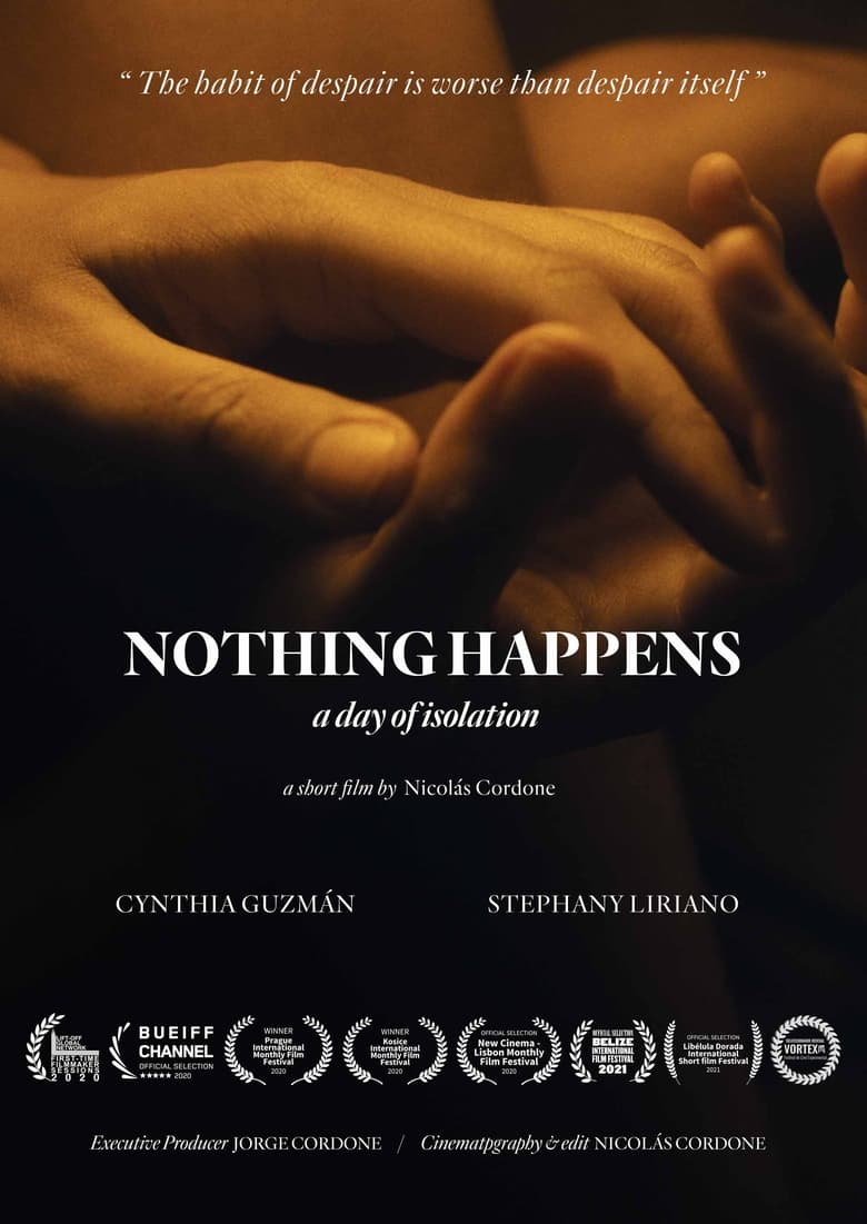 Poster of Nothing Happens, a day of isolation