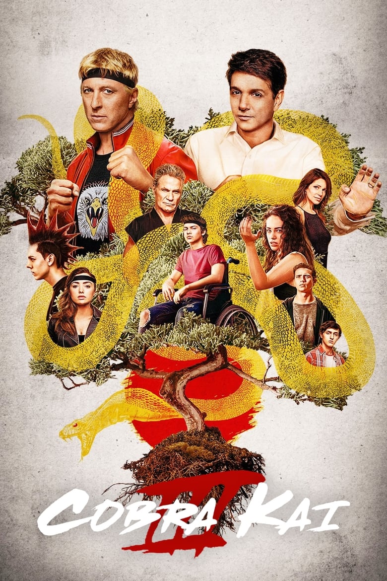 Poster of Cast and Crew in Cobra Kai - Season 3 - Episode 9 - Feel the Night