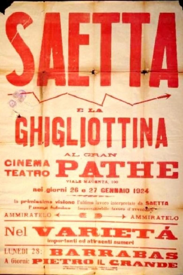 Poster of Saetta e la ghigliottina