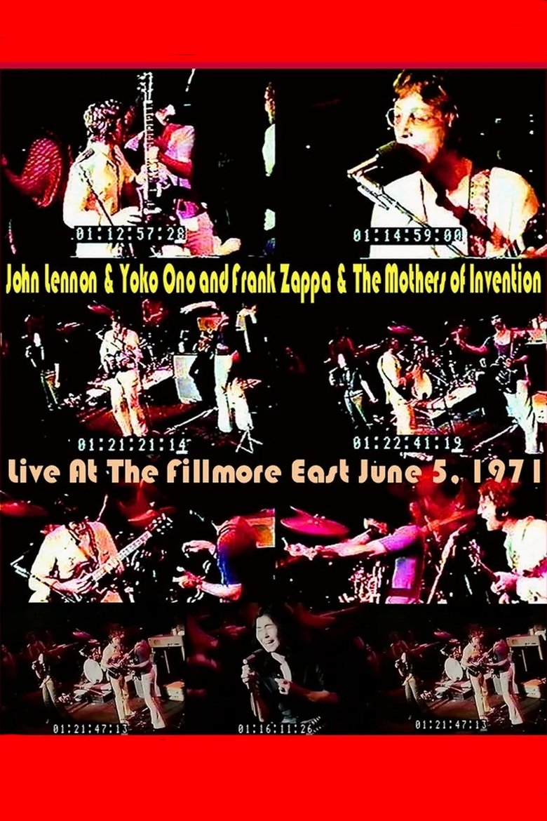 Poster of Frank Zappa, John Lennon & Yoko Ono: At Fillmore East