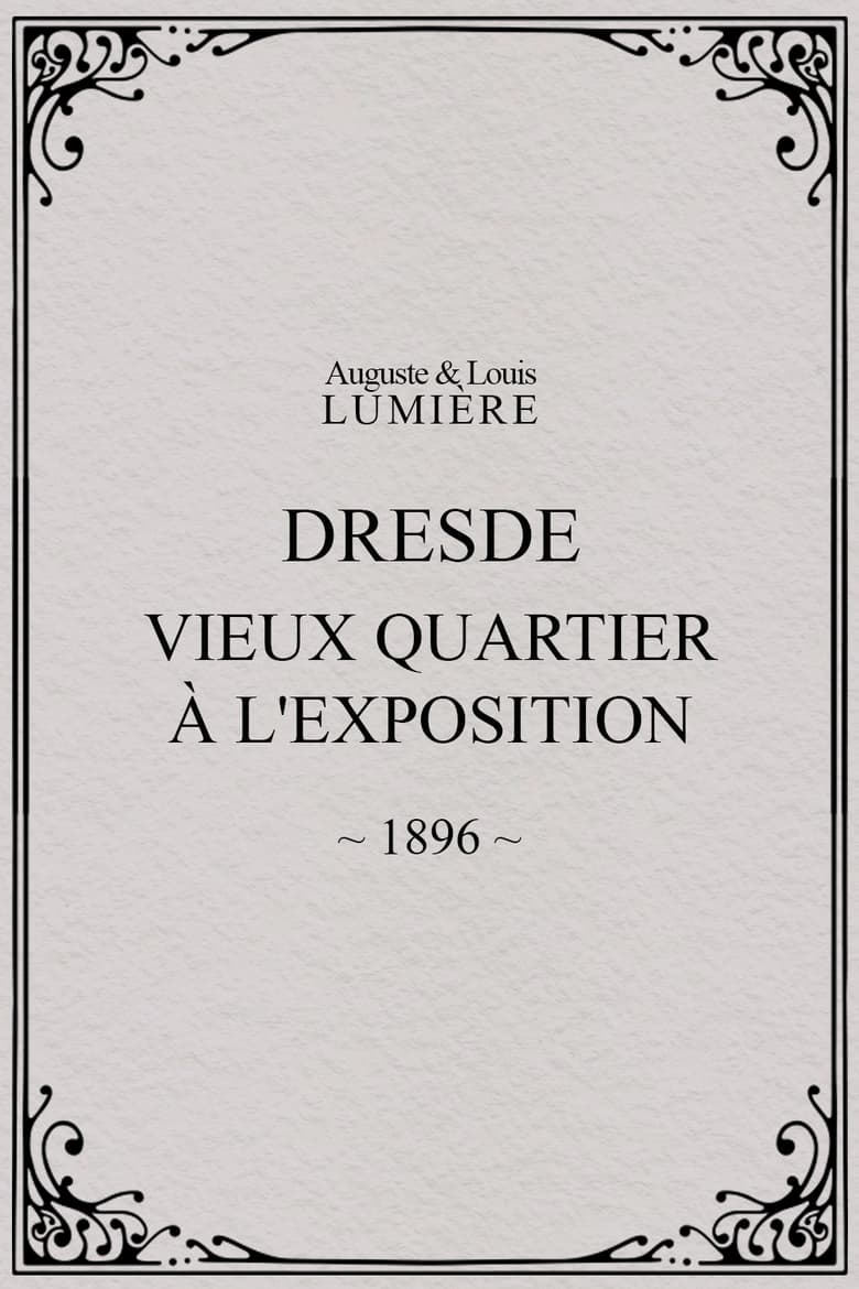 Poster of Dresde, vieux quartier à l'Exposition