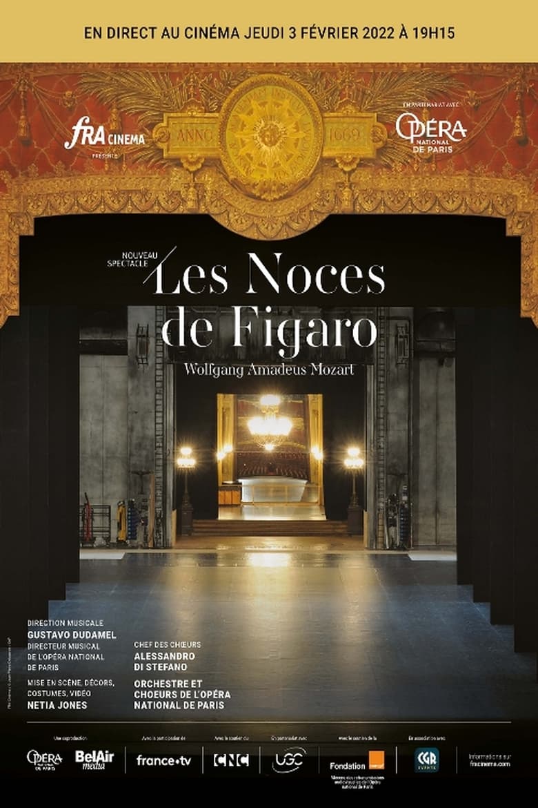 Poster of Les Noces de Figaro, Opéra Garnier de Paris