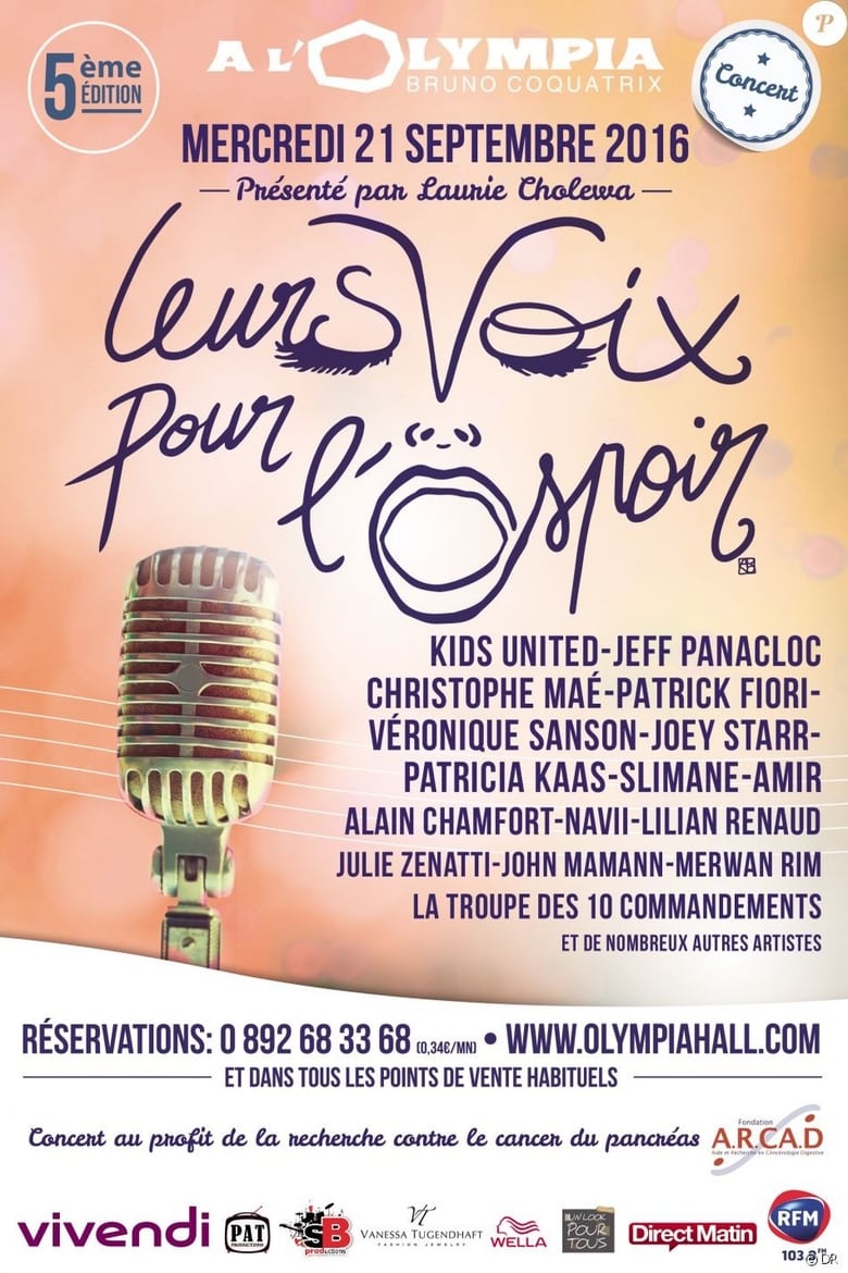 Poster of Leurs voix pour l'espoir - 5ème édition