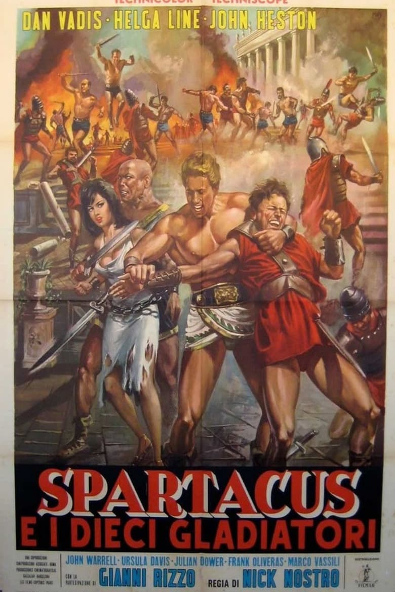 Poster of Spartacus and the Ten Gladiators