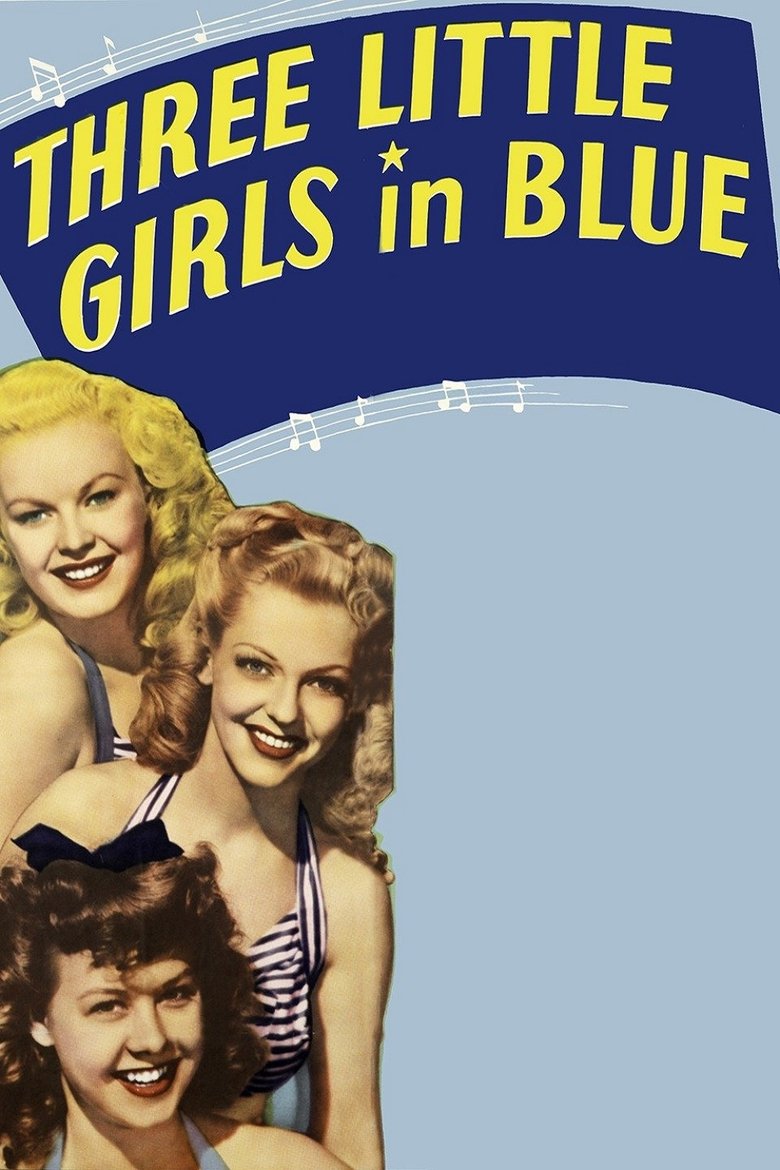 Poster of Three Little Girls in Blue