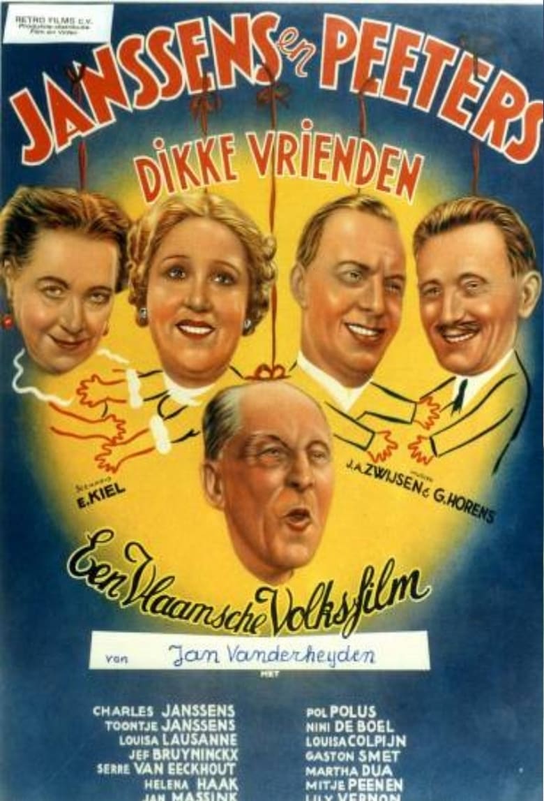 Poster of Janssens en Peeters dikke vrienden