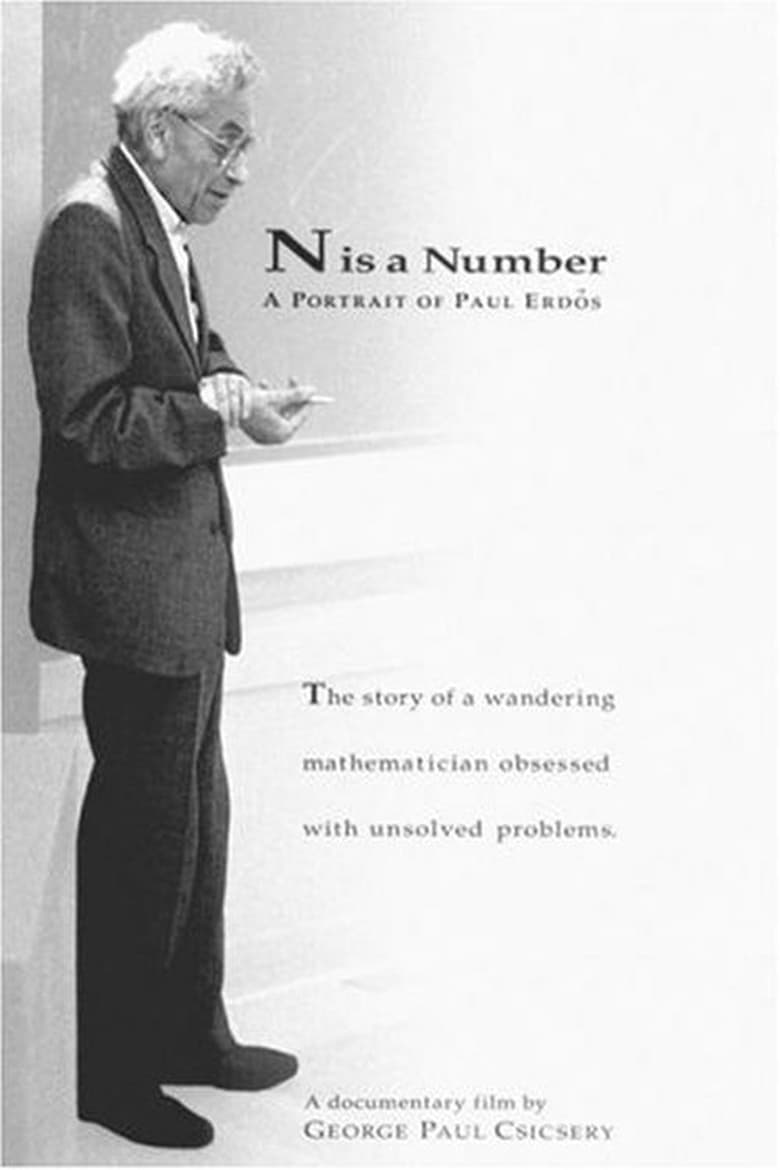 Poster of N Is a Number: A Portrait of Paul Erdös