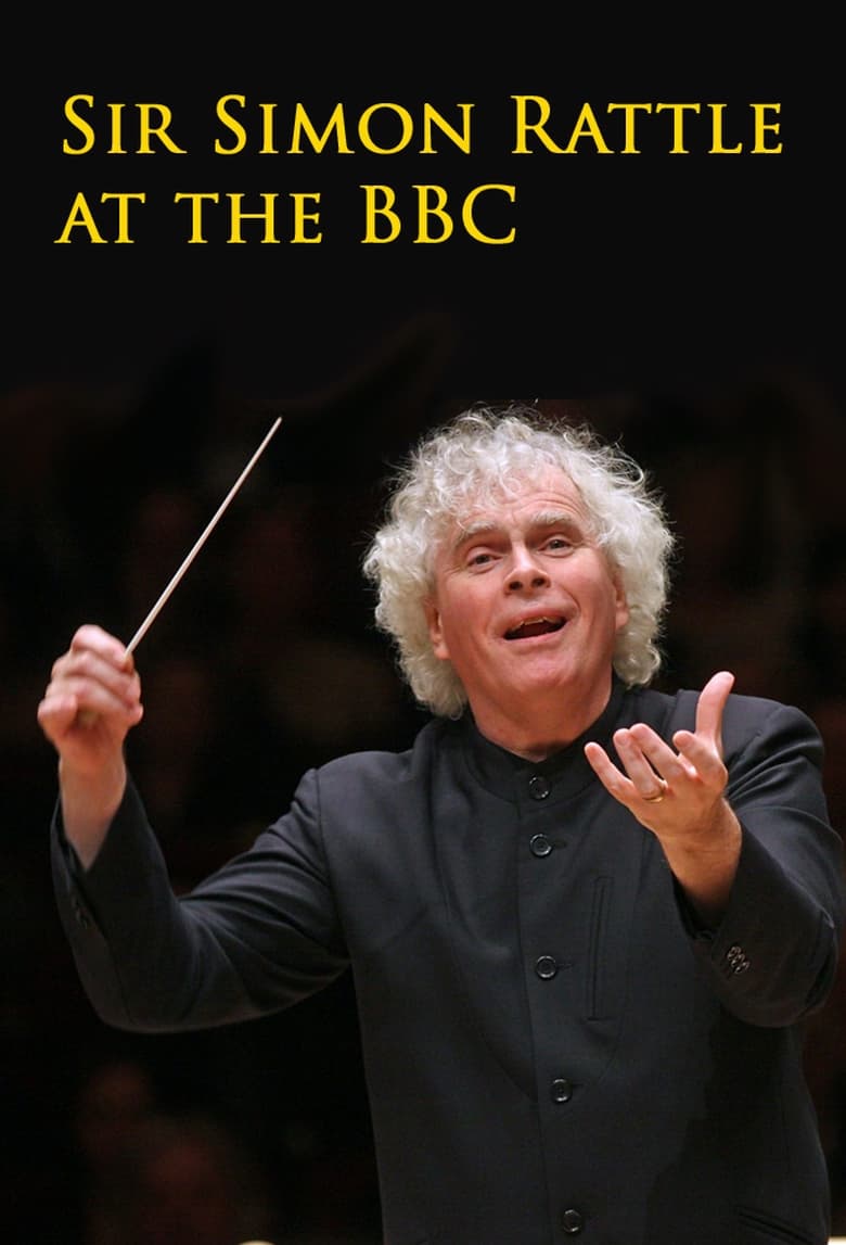 Poster of Sir Simon Rattle at the BBC