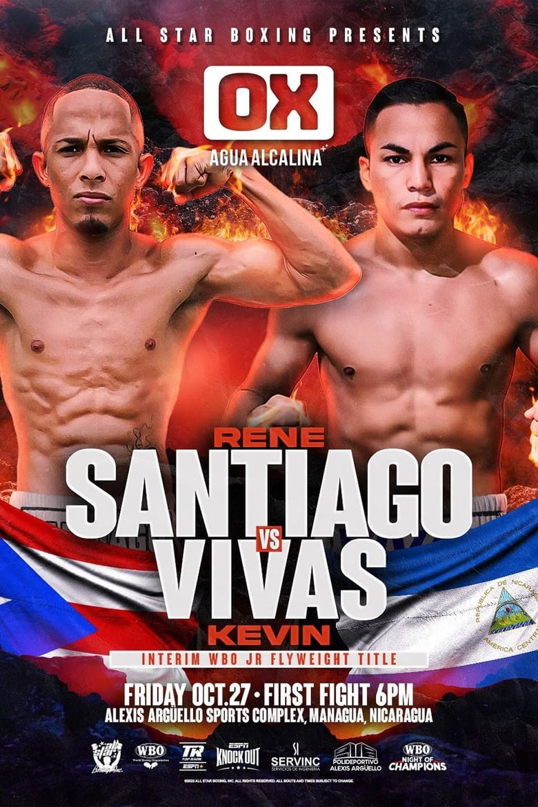 Poster of Rene Santiago vs. Kevin Vivas