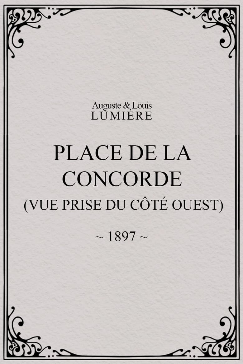 Poster of Place de la Concorde (vue prise du côté ouest)