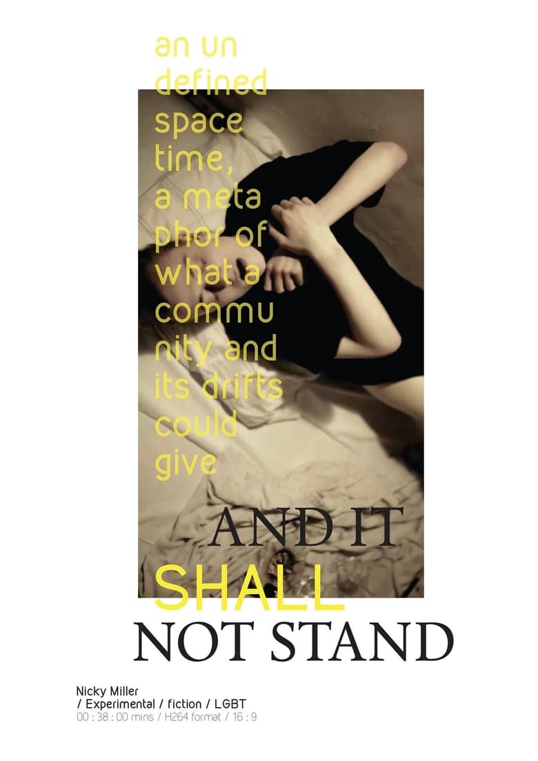 Poster of And It Shall Not Stand