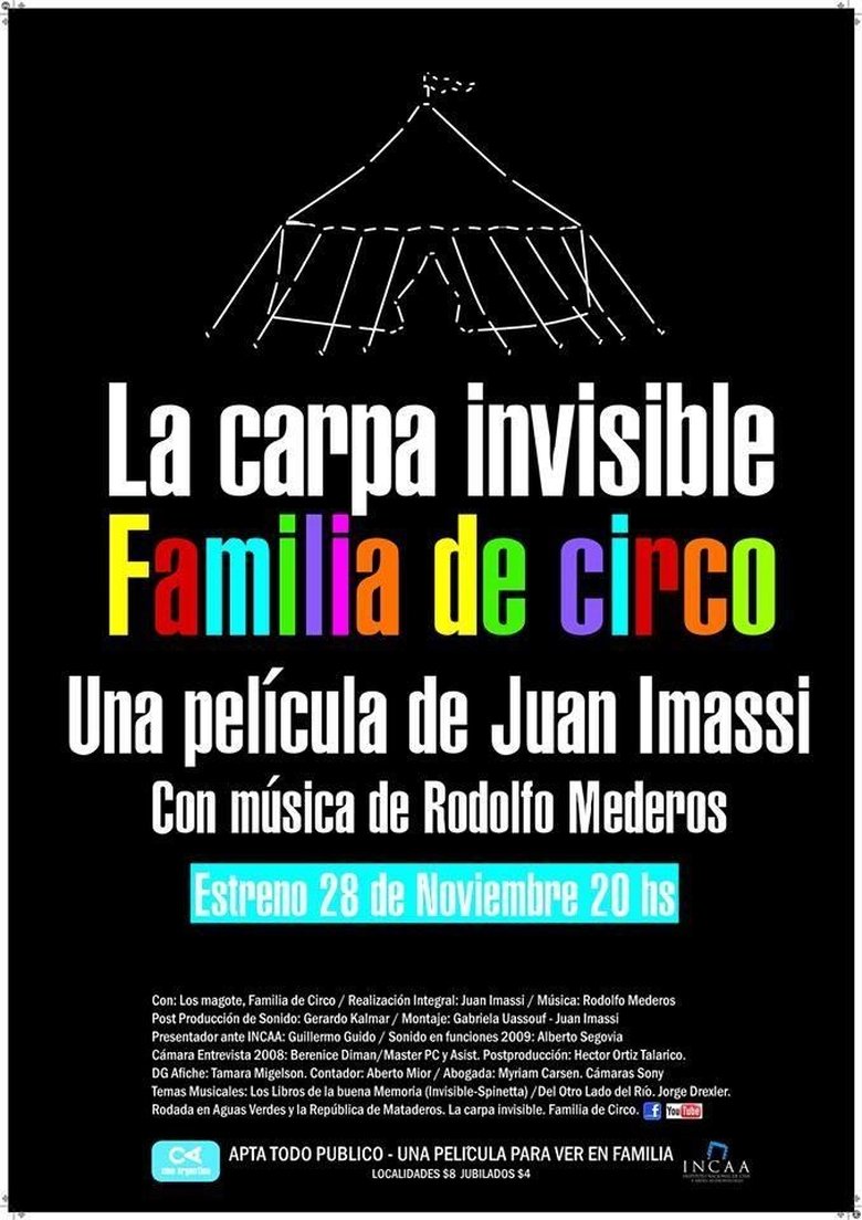 Poster of La carpa invisible. Familia de circo