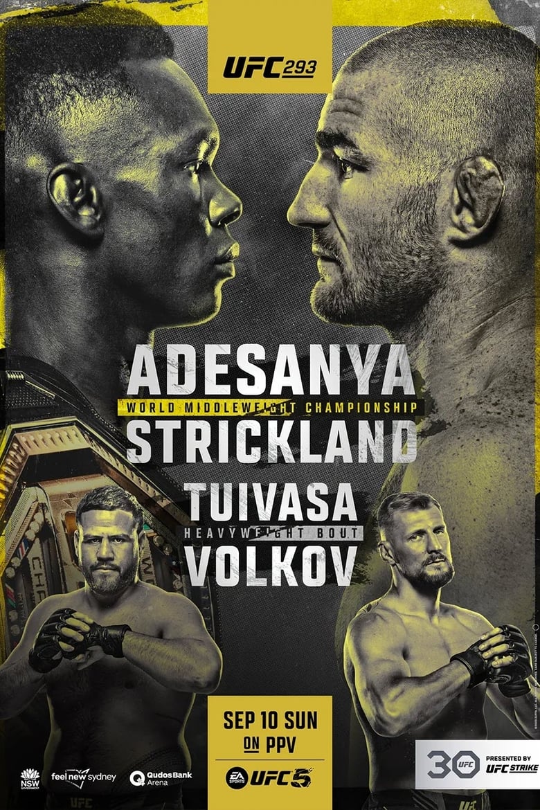 Poster of UFC 293: Adesanya vs. Strickland