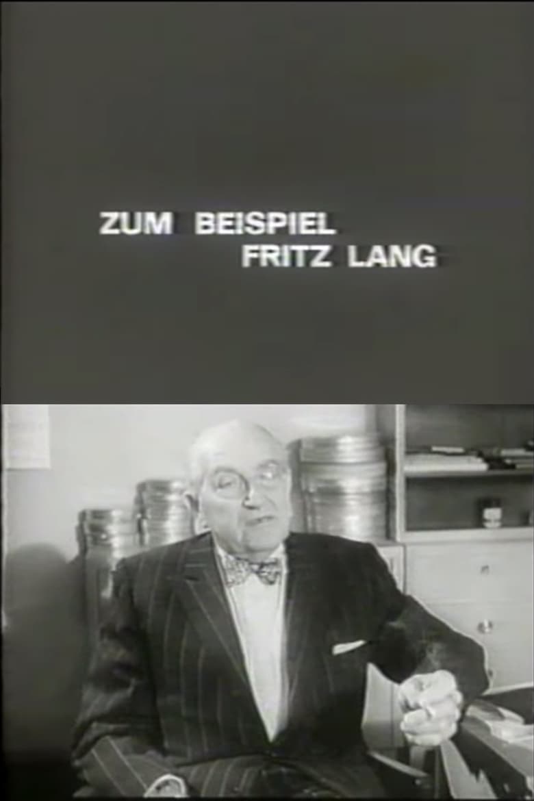 Poster of For Example Fritz Lang