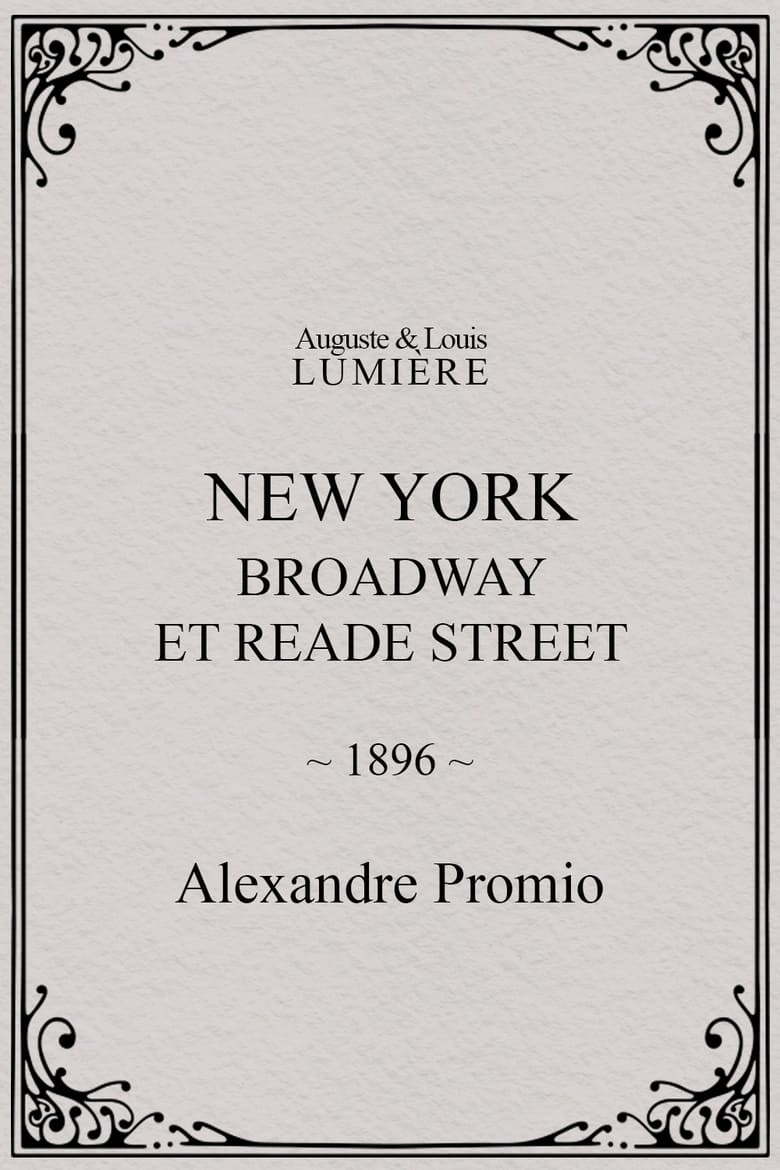 Poster of New York, Broadway et Reade Street