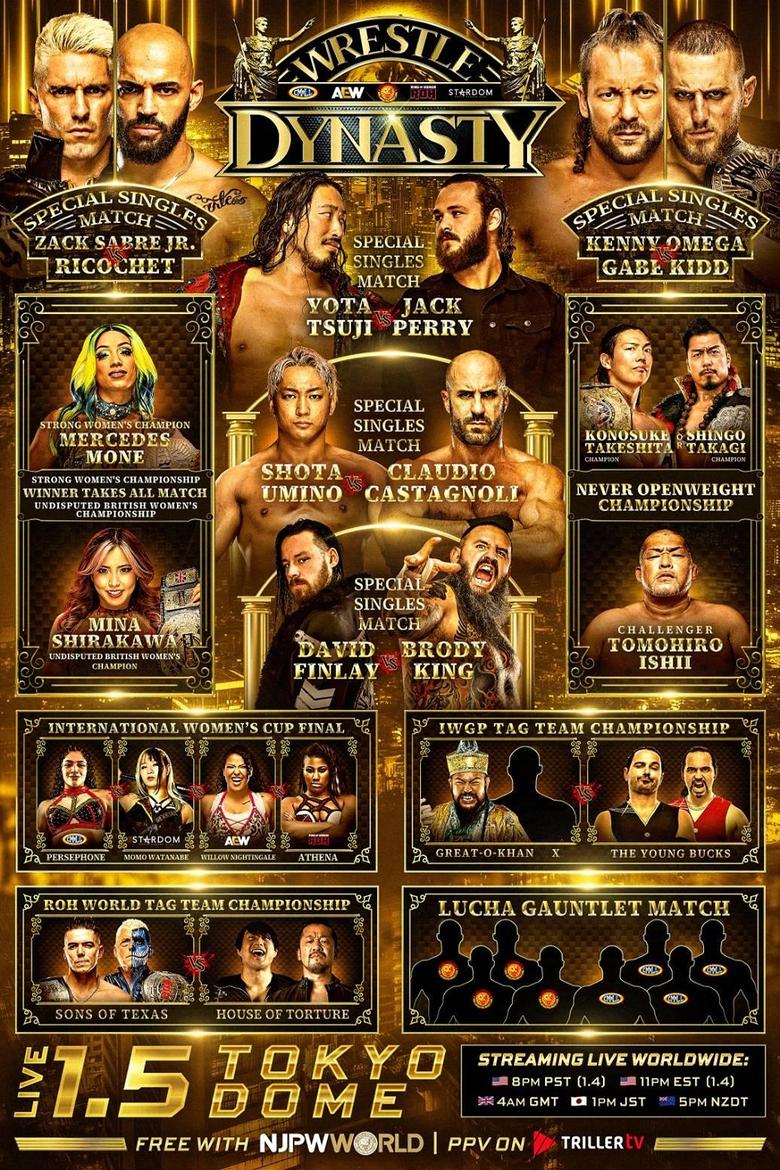 Poster of NJPW x AEW x CMLL x ROH x STARDOM: Wrestle Dynasty