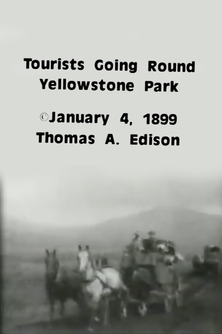 Poster of Tourists Going Round Yellowstone Park