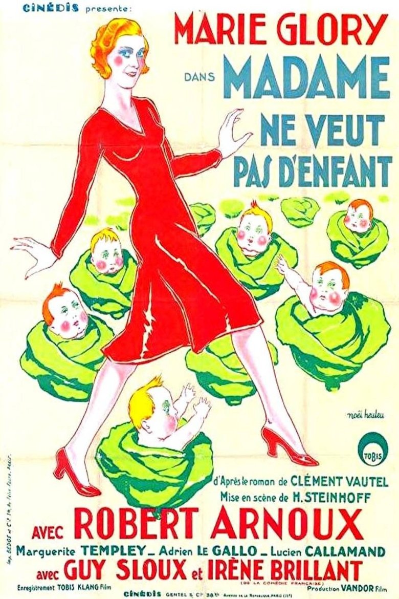 Poster of Madame ne veut pas d'enfant