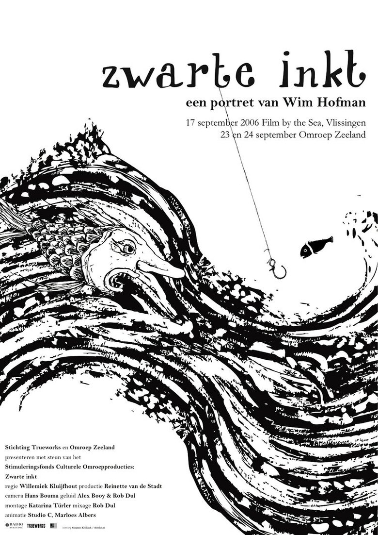 Poster of Zwarte Inkt, een Portret van Wim Hofman