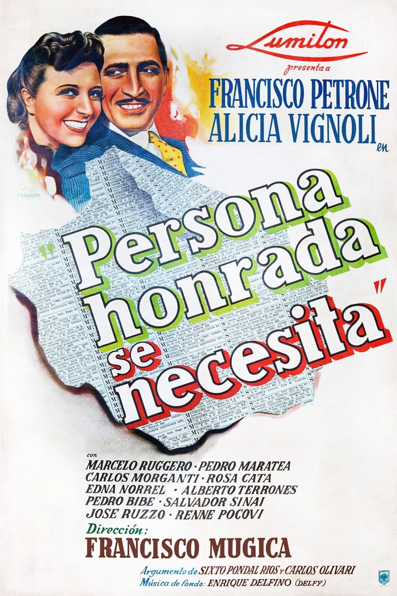 Poster of Persona honrada se necesita