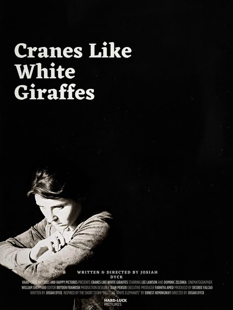 Poster of Cranes Like White Giraffes