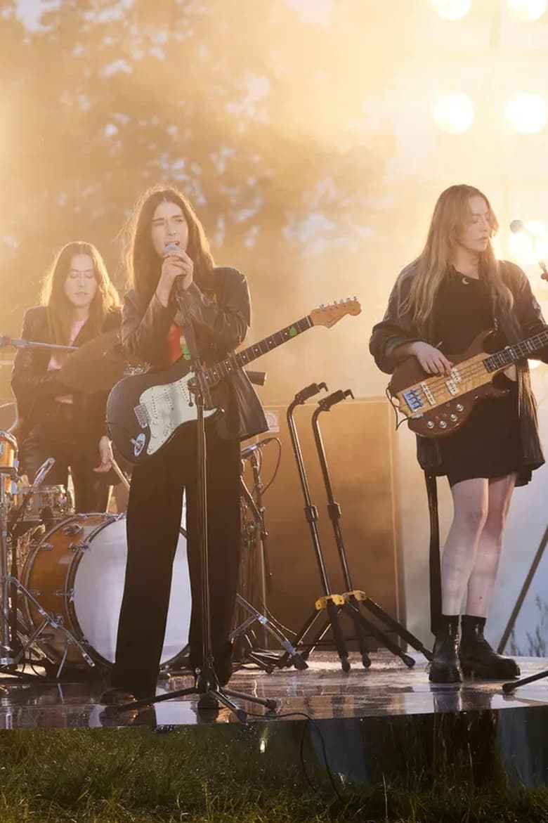 Poster of HAIM at Glastonbury 2021