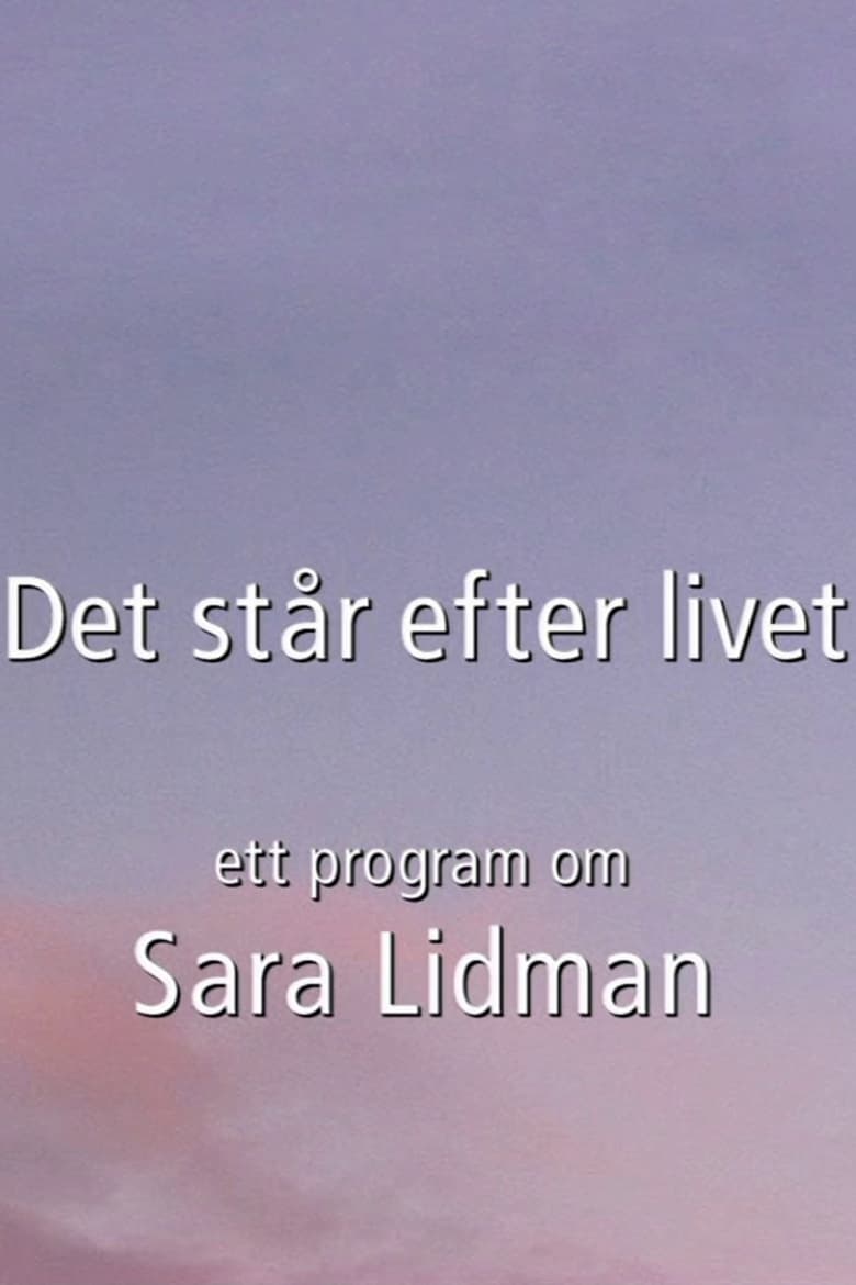 Poster of Det står efter livet