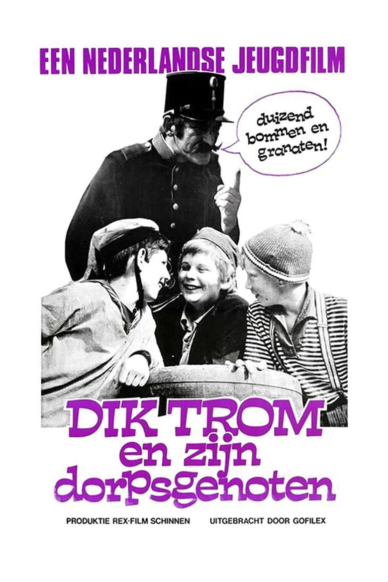 Poster of Dik Trom en zijn dorpsgenoten