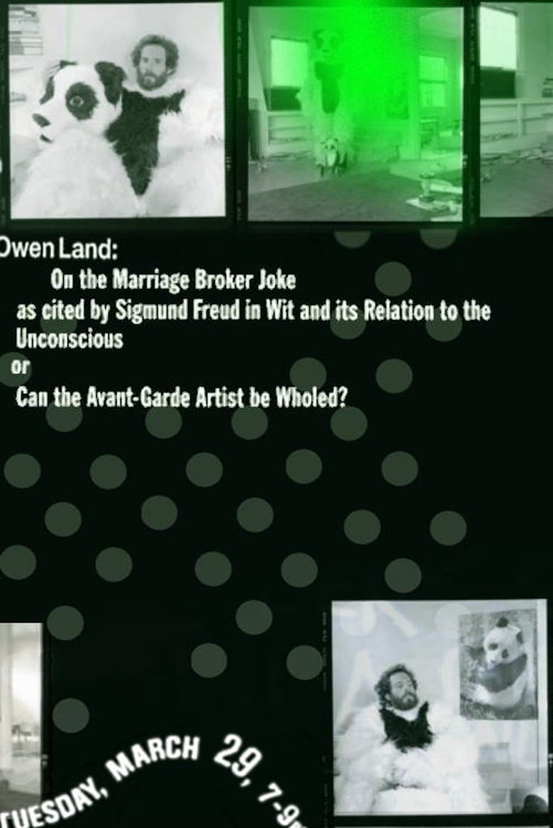 Poster of On the Marriage Broker Joke as Cited by Sigmund Freud in Wit and Its Relation to the Unconscious, or Can the Avant-Garde Artist Be Wholed?