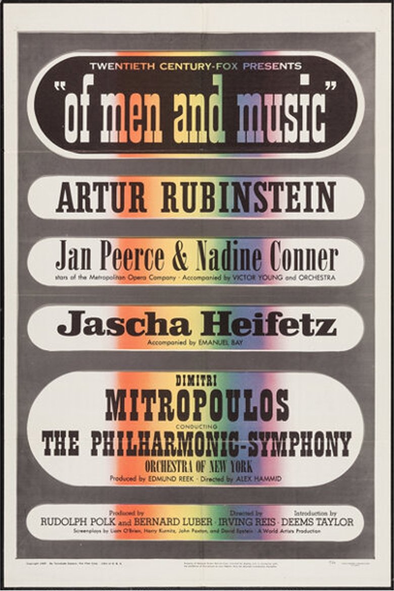 Poster of Of Men and Music