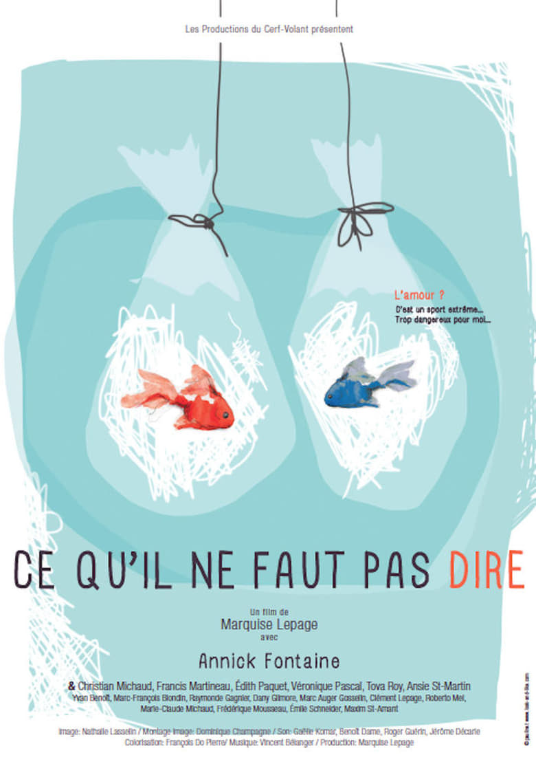 Poster of Ce qu'il ne faut pas dire