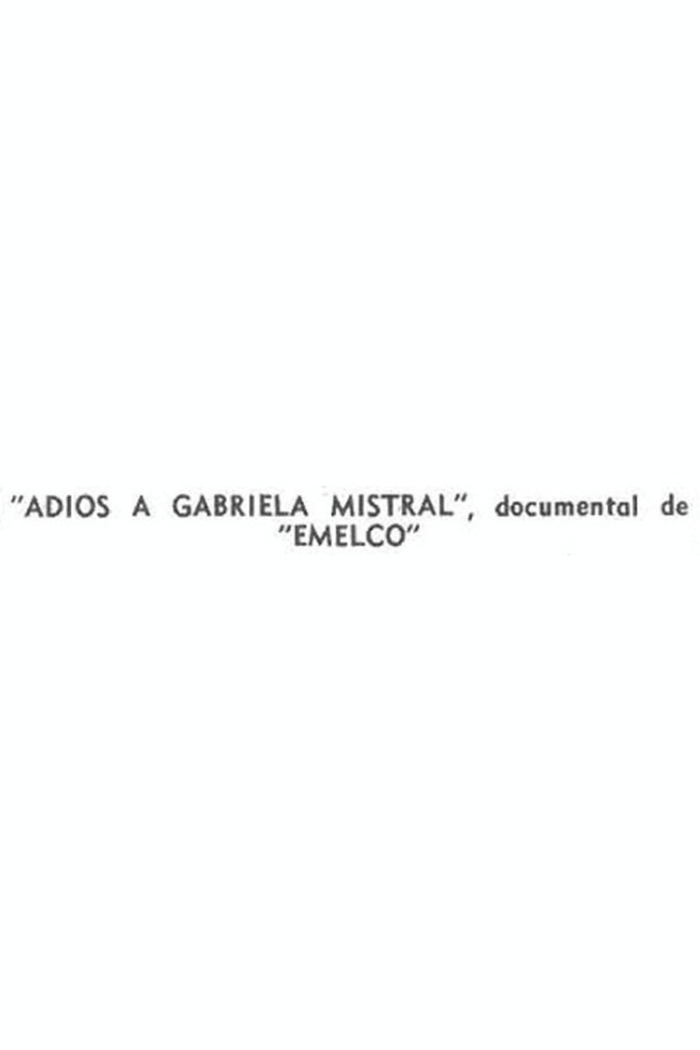 Poster of Farewell to Gabriela Mistral