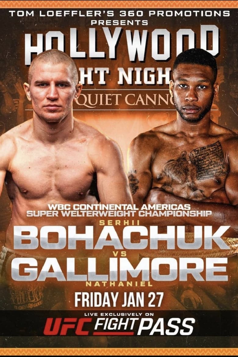 Poster of Serhii Bohachuk vs. Nathaniel Gallimore