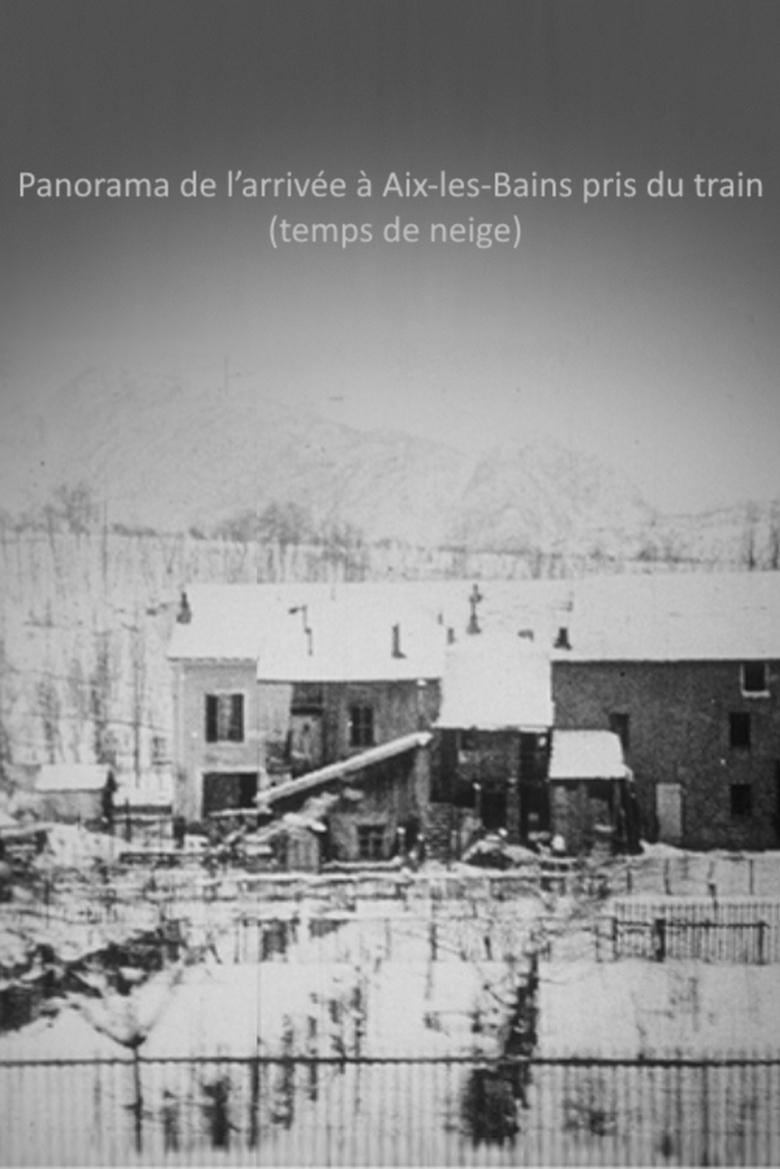 Poster of Panorama de l’arrivée à Aix-les-Bains pris du train (temps de neige)