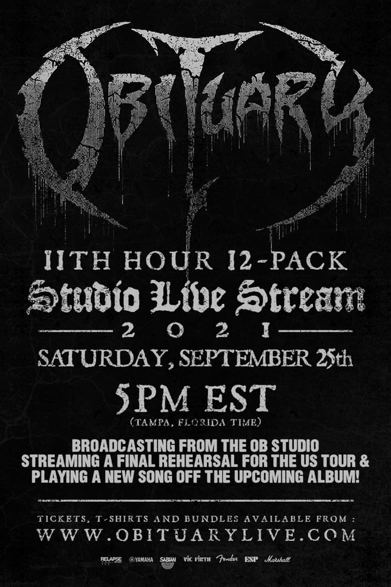 Poster of Obituary - 11th Hour 12-Pack Live Stream