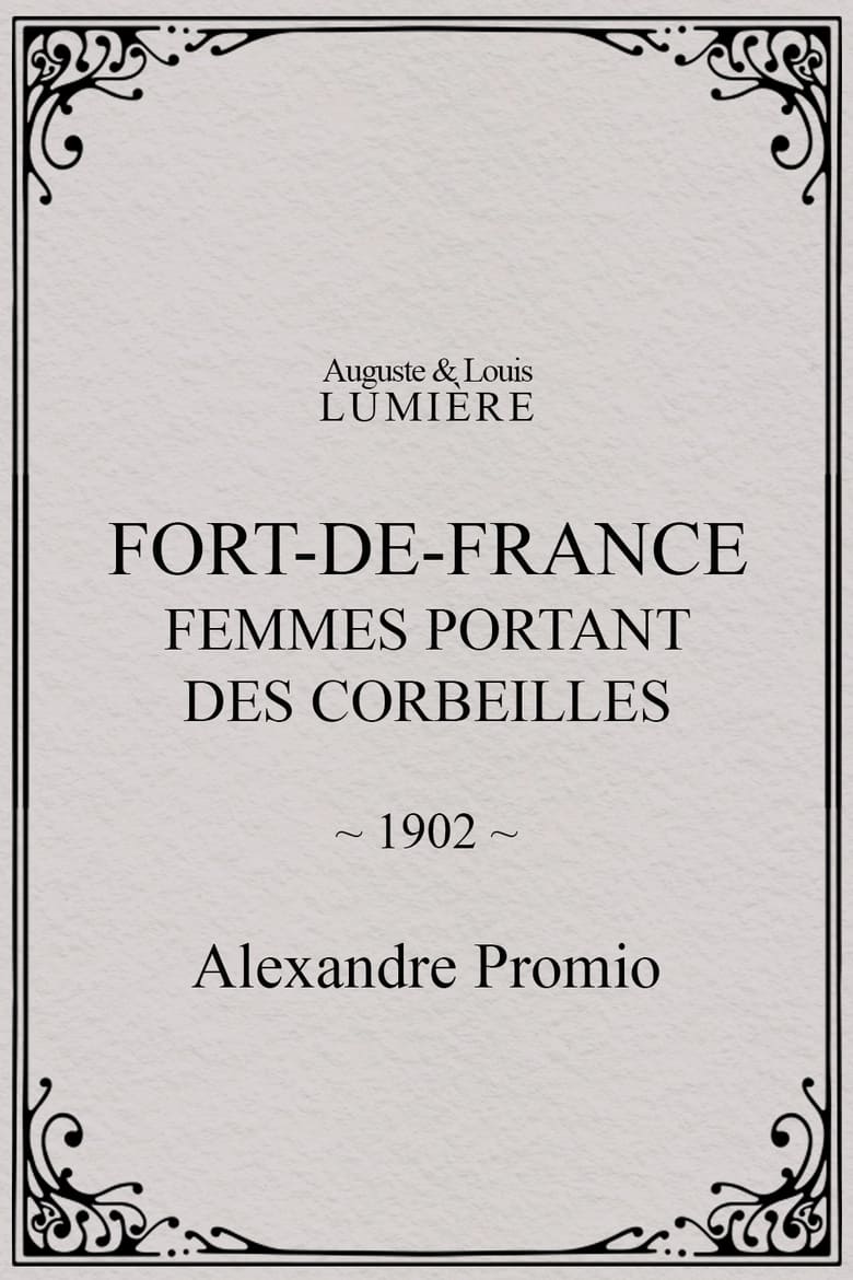 Poster of Fort-de-France : femmes portant des corbeilles