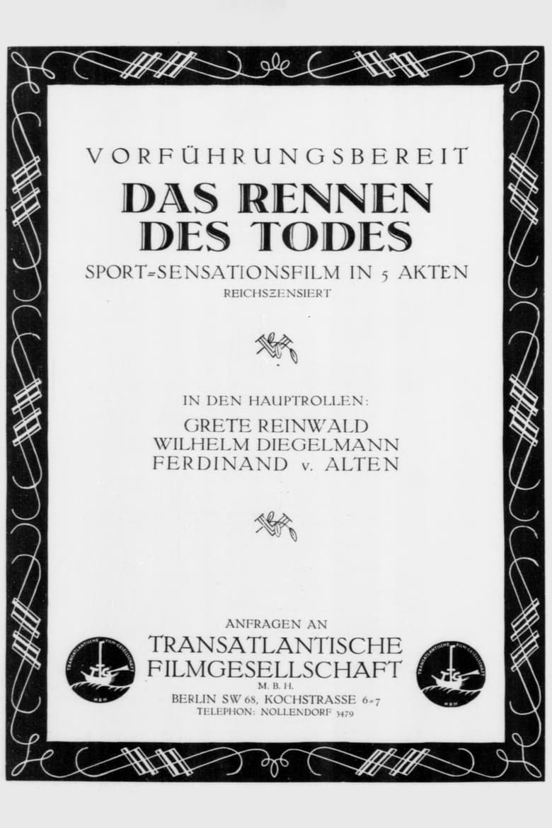 Poster of Das Rennen des Todes