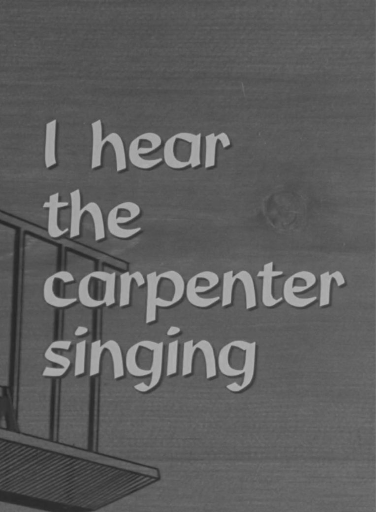 Poster of I Hear the Carpenter Singing