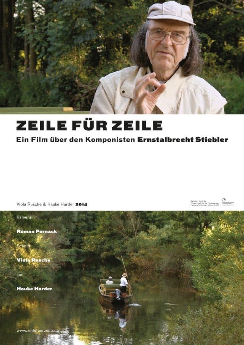 Poster of Line by Line - a film on the composer Ernstalbrecht Stiebler