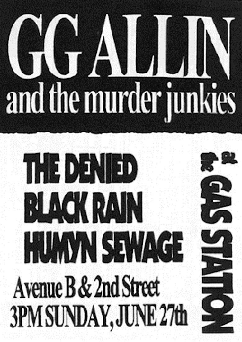 Poster of GG Allin: Live at the Gas Station