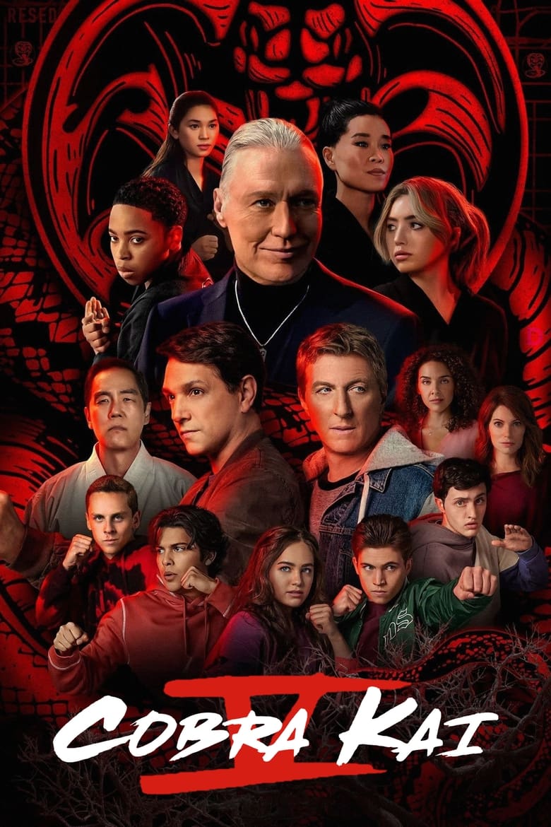 Poster of Cast and Crew in Cobra Kai - Season 5 - Episode 7 - Bad Eggs