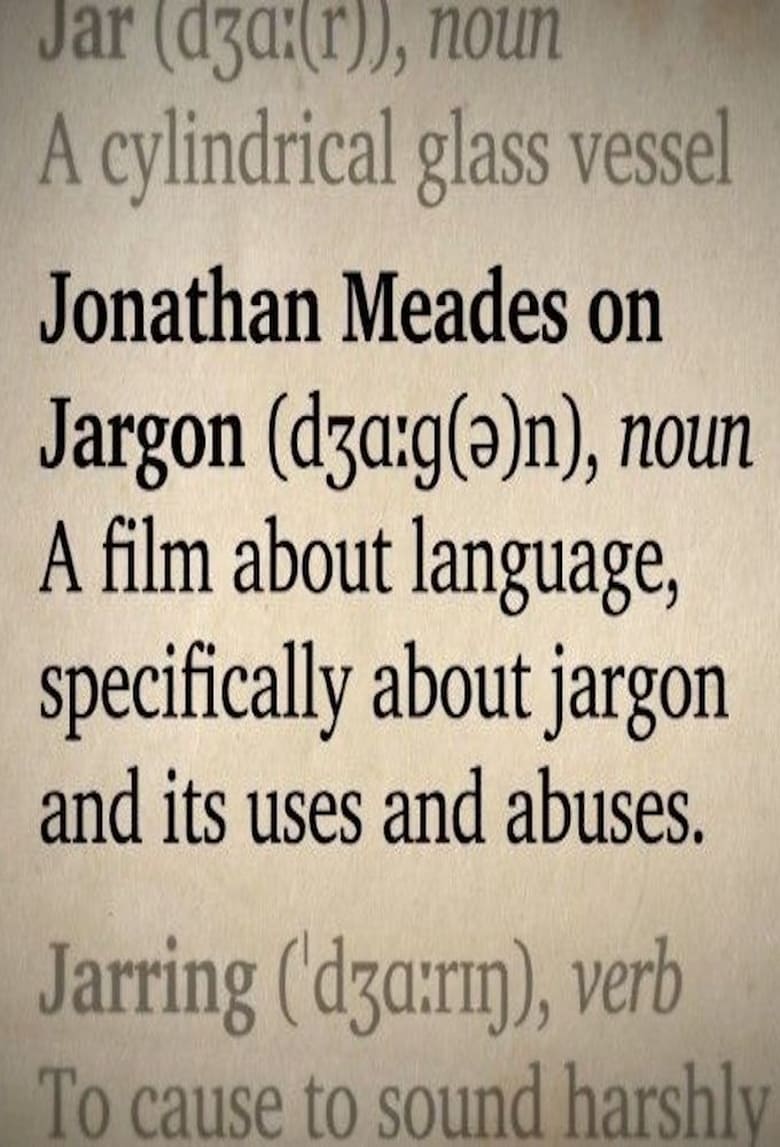 Poster of Jonathan Meades on Jargon